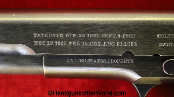 Colt, 1911, .45acp, US, Army, 1917, WWI, WW1, Handgun, Pistol, C&R, Collectible, 45, .45, acp, auto, American, America, AEF, Ameriana, Hand gun