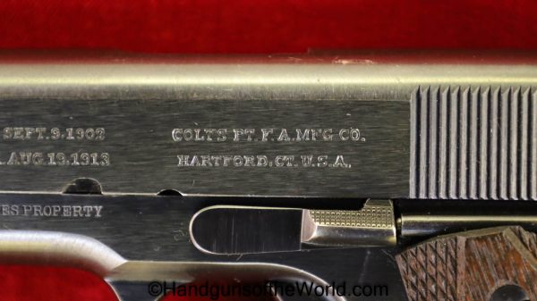 Colt, 1911, .45acp, US, Army, 1917, WWI, WW1, Handgun, Pistol, C&R, Collectible, 45, .45, acp, auto, American, America, AEF, Ameriana, Hand gun