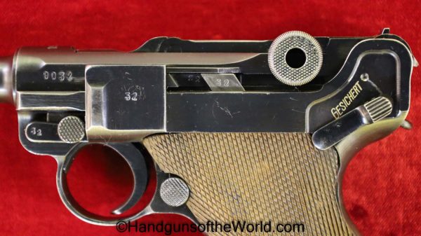 Luger, P.08, Mauser, S/42, 1937, 9mm, Matching Magazine, Matching Mag, Matching Clip, German, Germany, WWII, WW2, Handgun, Pistol, C&R, Collectible, P08