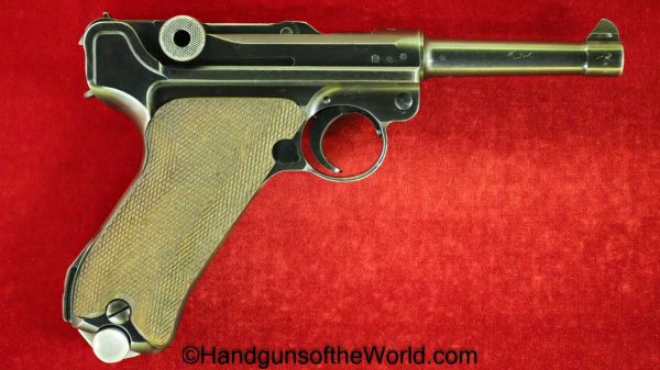 Luger, P.08, Mauser, S/42, 1937, 9mm, Matching Magazine, Matching Mag, Matching Clip, German, Germany, WWII, WW2, Handgun, Pistol, C&R, Collectible, P08