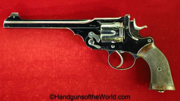 Webley, WG Target Model, .450, .455, with English Oak Case, with Provenance, Handgun, Revolver, C&R, Collectible, WG, Target, Model, 455, 450, Cased