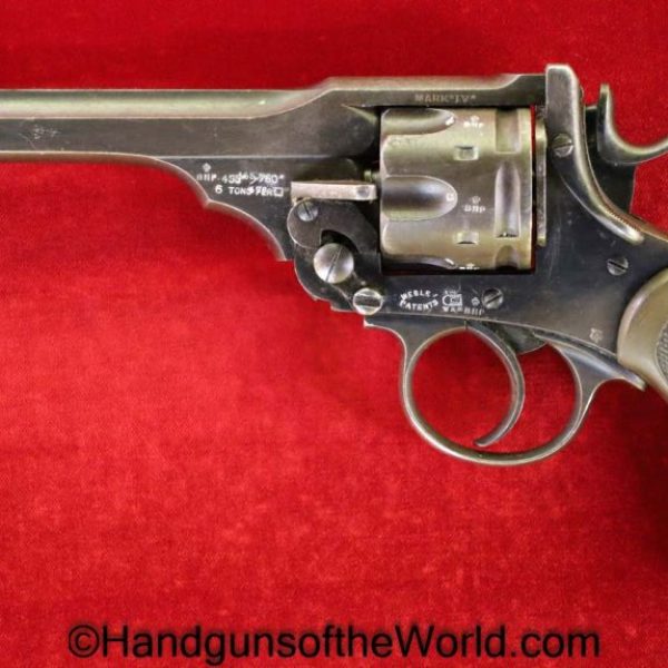 Webley, Mark IV, Service Revolver, .455, 6" Barrel, with Provenance, Mark 4, Handgun, Revolver, C&R, Collectible, 1902, 455, British, English, 6", Mk4, MkIV