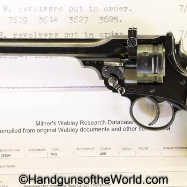 Webley, WS Target Model, .22, with Provenance, Conversion, 22, 22lr, .22lr, Handgun, Revolver, C&R, Collectible, WS, Target Model, English, British, Navy