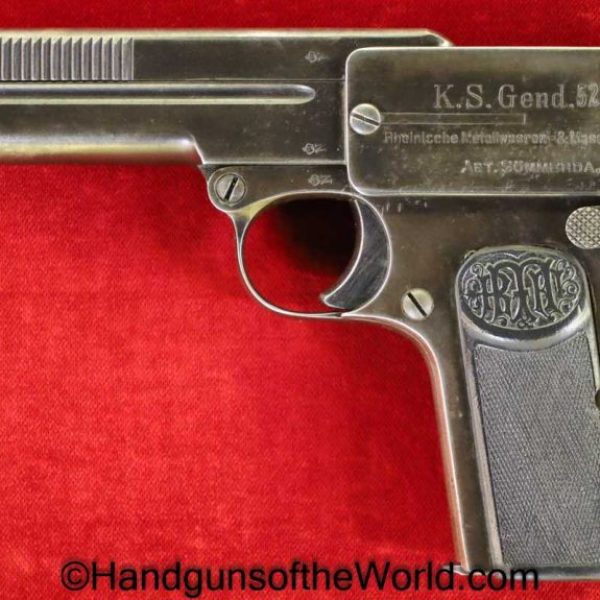 Dreyse, 1907, 7.65mm, KS Gend, Police, German, Germany, Handgun, Pistol, C&R, Collectible, Pocket, KS, Gend, Hand gun, 7.65, 32, .32, acp, auto, Model