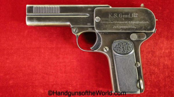 Dreyse, 1907, 7.65mm, KS Gend, Police, German, Germany, Handgun, Pistol, C&R, Collectible, Pocket, KS, Gend, Hand gun, 7.65, 32, .32, acp, auto, Model