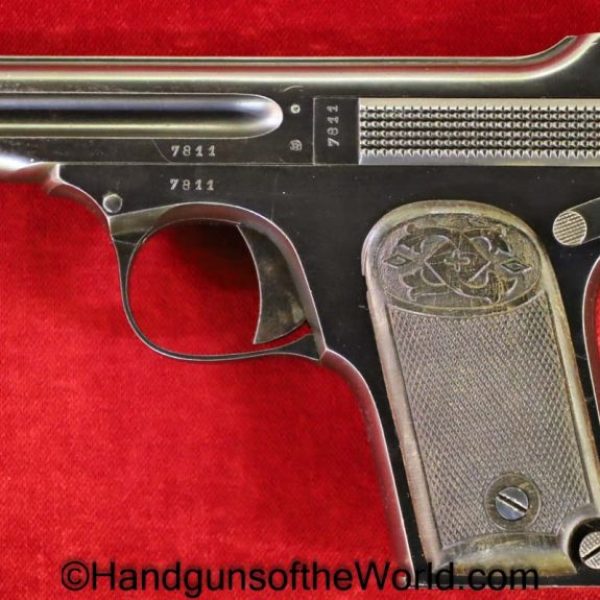 Clement, 1909, 7.65mm, Belgium, Belgian, Handgun, Pistol, C&R, Collectible, Pocket, 7.65, 32, .32, acp, auto, Hand gun, Model, Side Release, Side, Release