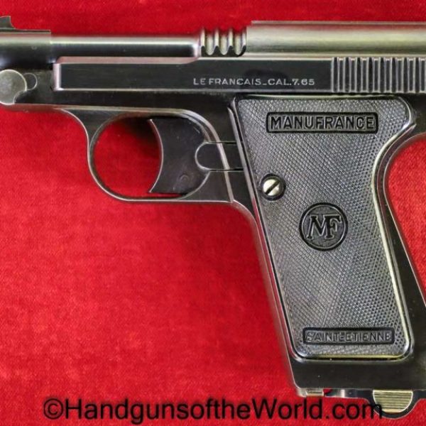 Manufrance, LeFrancais, 7.65mm, Mint, in Box, with Box, Handgun, Pistol, C&R, Collectible, France, French, Le Francais, Boxed, 7.65, 32, .32, acp, auto