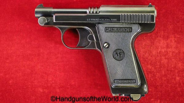 Manufrance, LeFrancais, 7.65mm, Mint, in Box, with Box, Handgun, Pistol, C&R, Collectible, France, French, Le Francais, Boxed, 7.65, 32, .32, acp, auto