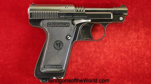 Manufrance, LeFrancais, 7.65mm, Mint, in Box, with Box, Handgun, Pistol, C&R, Collectible, France, French, Le Francais, Boxed, 7.65, 32, .32, acp, auto