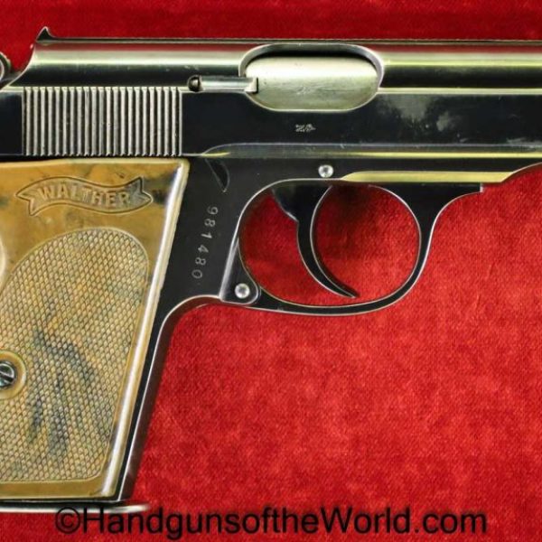 Walther, PPk, 7.65mm, SS, Contract, Muzzle Marked, Matching Magazine, Matching Mag, German, Germany, Handgun, Pistol, C&R, Collectible, 7.65, .32, 32, acp