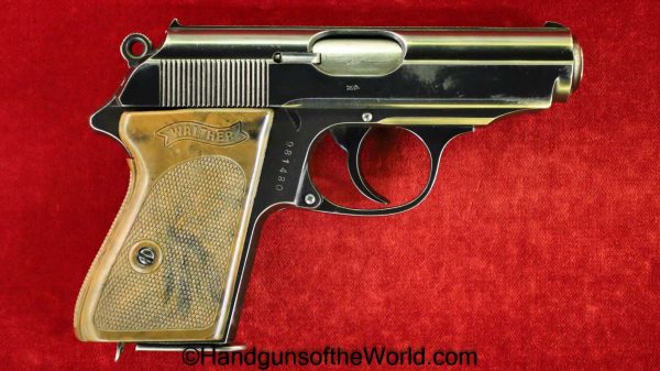 Walther, PPk, 7.65mm, SS, Contract, Muzzle Marked, Matching Magazine, Matching Mag, German, Germany, Handgun, Pistol, C&R, Collectible, 7.65, .32, 32, acp