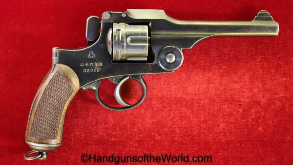 Nambu, Type 26, Revolver, 9mm, Japanese, Military, Japan, Handgun, C&R, Collectible, Type, 26, Hand gun, Vintage, Old, WWI, WW1, WWII, WW2, Top Break