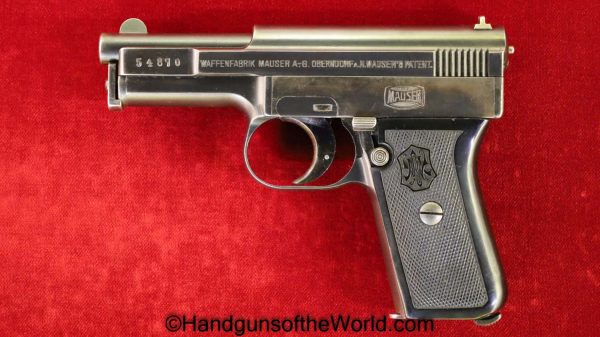 Mauser, 1910, 6.35mm, Side Latch, Late Variant, German, Germany, Handgun, Pistol, C&R, Collectible, VP, Vest Pocket, Pocket, 6.35, 25, .25, acp, auto