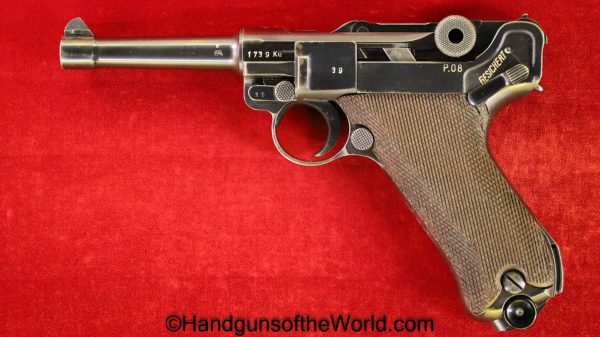 Luger, P.08, Mauser, BYF41, 9mm, Luftwaffe, KU, P08, P 08, P-08, German, Germany, Handgun, Pistol, C&R, Collectible, WWII, WW2, 1941, 41, byf, byf-41