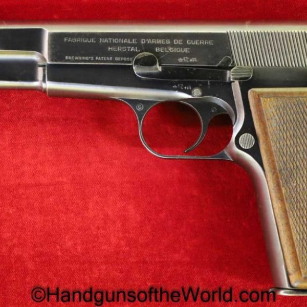 FN, Browning, High Power, 9mm, Argentine, Police, Contract, Argentina, Belgian, Belgium, Fixed Sight, Pre-War, Pre War, 1937, Handgun, Pistol, C&R, Collectible