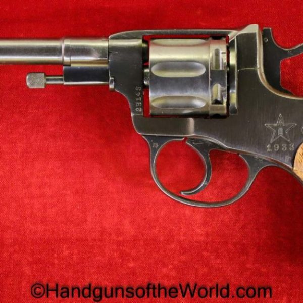 Russian, 1895, Nagant, Revolver, 7.62mm, Dated, 1933, with Holster, Handgun, C&R, Collectible, Russia, Soviet, USSR, Soviet Union, Rig, Hand gun, 7.62
