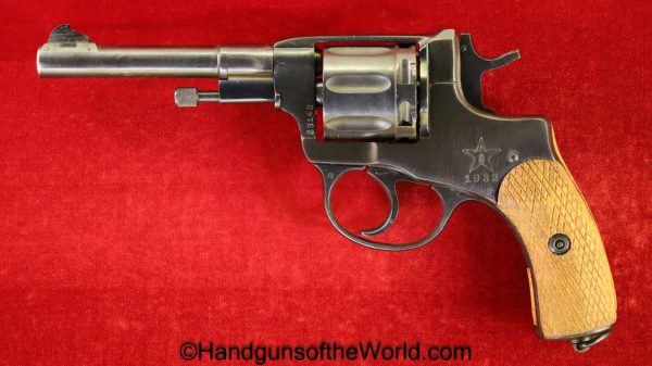 Russian, 1895, Nagant, Revolver, 7.62mm, Dated, 1933, with Holster, Handgun, C&R, Collectible, Russia, Soviet, USSR, Soviet Union, Rig, Hand gun, 7.62