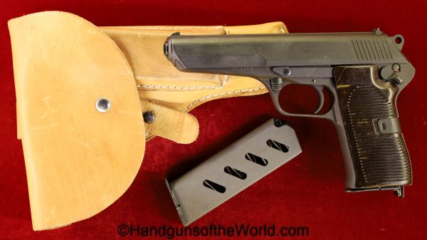 CZ-52, 7.62mm, Dated, 1954, Full Rig, CZ, 52, CZ52, CZ 52, 7.62, Czech, Czechoslovakia, Handgun, Pistol, C&R, Collectible, with Holster, Rig, Cold War