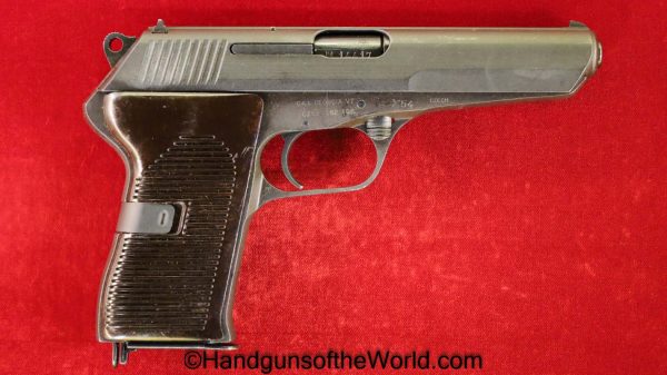 CZ-52, 7.62mm, Dated, 1954, Full Rig, CZ, 52, CZ52, CZ 52, 7.62, Czech, Czechoslovakia, Handgun, Pistol, C&R, Collectible, with Holster, Rig, Cold War