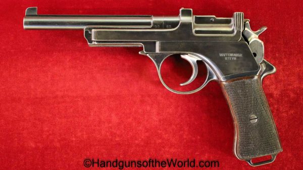 Steyr Mannlicher, 1901, 7.63mm, Very Early Production, Early, 2 Digit, Steyr, Mannlicher, 7.63, Handgun, Pistol, C&R, Collectible, Austria, Austrian