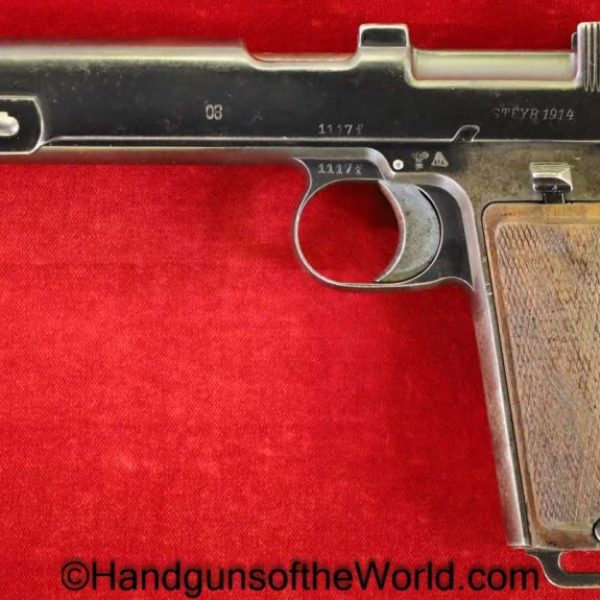 Steyr, Hahn, 1911, 9mm Parabellum, German, WWII, Police, Reissue, Germany, WW2, Steyr Hahn, 1912, 9mm, Handgun, Pistol, C&R, Collectible, E/L, Conversion