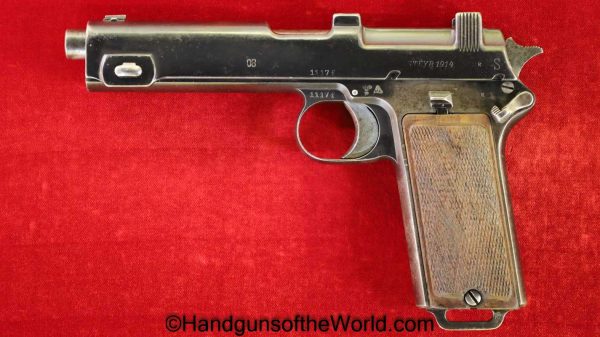 Steyr, Hahn, 1911, 9mm Parabellum, German, WWII, Police, Reissue, Germany, WW2, Steyr Hahn, 1912, 9mm, Handgun, Pistol, C&R, Collectible, E/L, Conversion