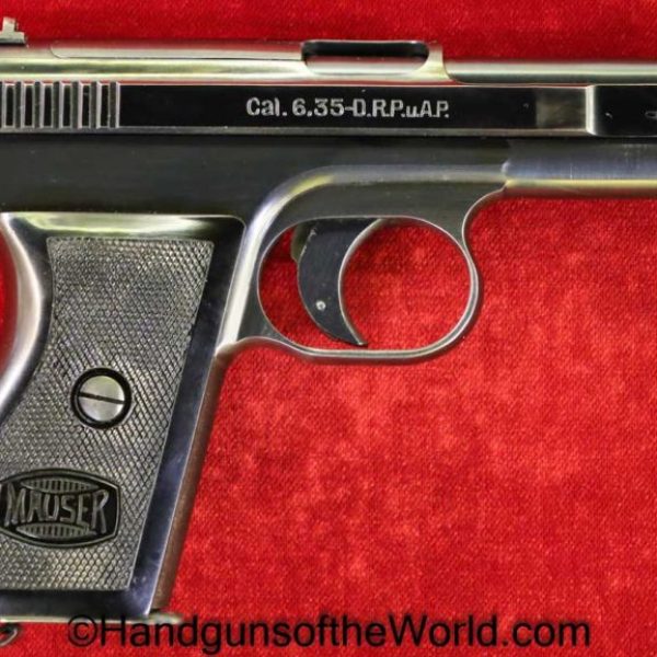 Mauser, 1910/34, 6.35mm, with Black Grips, 1910, 1934, German, Germany, Black Grip, Handgun, Pistol, C&R, Collectible, 6.35, 25, .25, acp, auto, Pocket