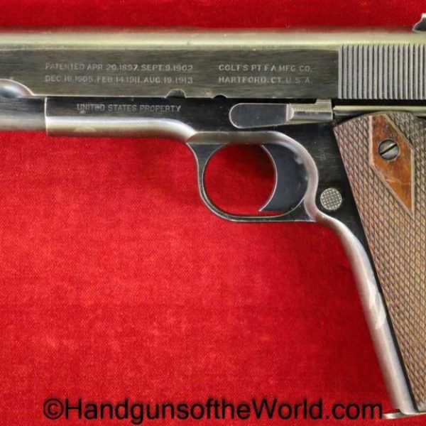 Colt, 1911, .45acp, United States Property, with Brigadier General, Officers Private Purchase Suitcase, Handgun, Pistol, C&R, Collectible, WWI, WW1