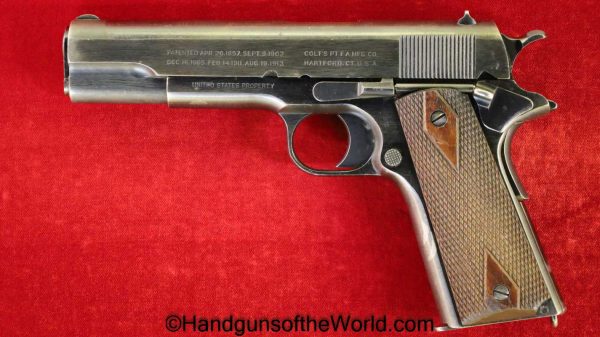 Colt, 1911, .45acp, United States Property, with Brigadier General, Officers Private Purchase Suitcase, Handgun, Pistol, C&R, Collectible, WWI, WW1