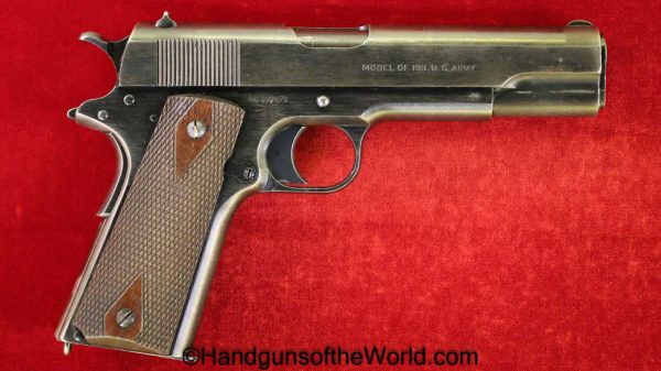 Colt, 1911, .45acp, United States Property, with Brigadier General, Officers Private Purchase Suitcase, Handgun, Pistol, C&R, Collectible, WWI, WW1