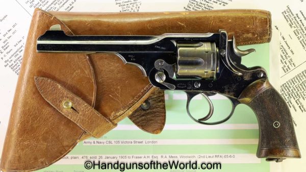 Webley, WG Army Model, .476, with Provenance, 476, 455, .455, WG, Army Model, Handgun, Revolver, C&R, Collectible, British, Arthur Hyde Frasier, English