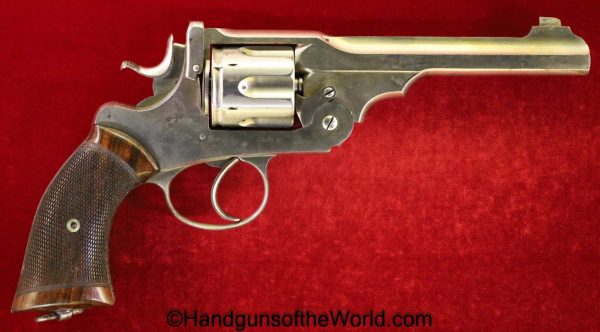 .455, Britain, British, C&R, Cased, england, english, general, Handgun, Nickel, Nickel Finish, Revolver, UK, United Kingdom, Webley, WG, with case