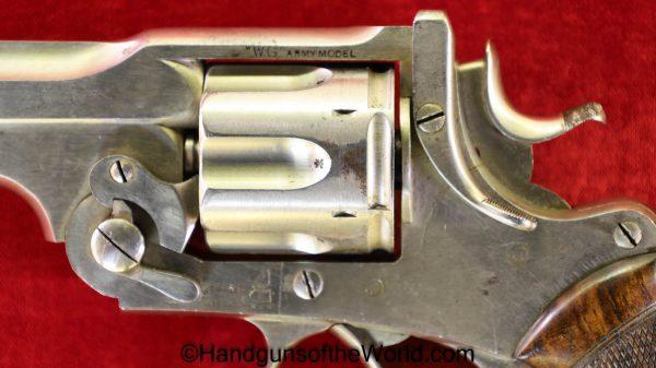 .455, Britain, British, C&R, Cased, england, english, general, Handgun, Nickel, Nickel Finish, Revolver, UK, United Kingdom, Webley, WG, with case