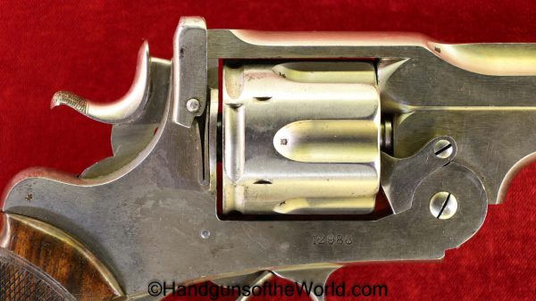.455, Britain, British, C&R, Cased, england, english, general, Handgun, Nickel, Nickel Finish, Revolver, UK, United Kingdom, Webley, WG, with case
