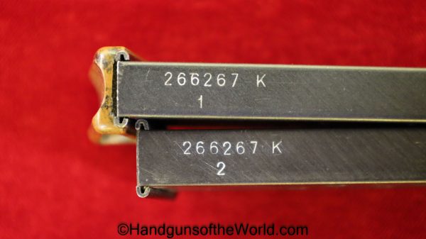 Walther, PPk, 7.65mm, 4th, SS Contract, 2 Matching Magazines, Theuermann Holster, Rig, Handgun, Pistol, C&R, Collectible, German, Germany, 2 Matching Mags