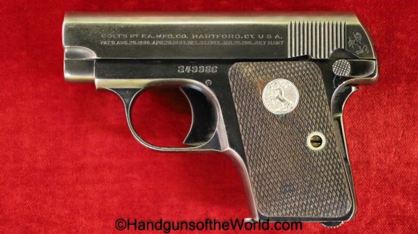 Colt, 1908, .25, 1925, Handgun, Pistol, C&R, Collectible, VP, Vest Pocket, 25, acp, auto, 6.35, 6.35mm, Hand gun, American, Americana, America, USA