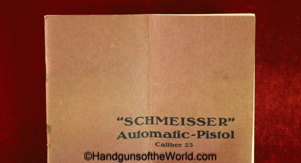 Haenel Schmeisser, Model 1, 6.35mm, with Box, Boxed, German, Germany, Handgun, Pistol, C&R, Collectible, Model I, Haenel, 6.35, 25, .25, acp, auto, Hand gun