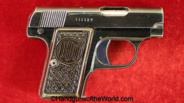 CZ, Duo, 6.35mm, Czech, Dated, 1944, Outstanding, Czechoslovakia, Handgun, Pistol, C&R, Collectible, VP, Vest Pocket, 6.35, 25, .25, acp, auto, WWII, WW2