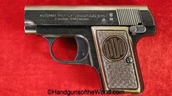 CZ, Duo, 6.35mm, Czech, Dated, 1945, Outstanding, Czechoslovakia, Handgun, Pistol, C&R, Collectible, VP, Vest Pocket, 6.35, 25, .25, acp, auto, Hand gun