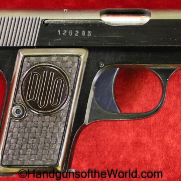 CZ, Duo, 6.35mm, Czech, Dated, 1945, Outstanding, Czechoslovakia, Handgun, Pistol, C&R, Collectible, VP, Vest Pocket, 6.35, 25, .25, acp, auto, Hand gun