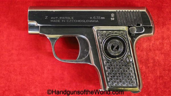 CZ, 6.35mm, Czech, Dated, 1950, Czechoslovakia, Handgun, Pistol, C&R, Collectible, VP, Vest Pocket, 6.35, 25, .25, acp, auto, Z, Hand gun