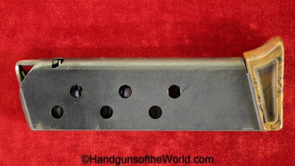 Walther, PPk, 7.65mm, Finger Extension, Magazine, Clip, brown, Bakelite, Mag, Original, Collectible, WWII, WW2, German, Germany, 7.65, 32, .32, acp, auto