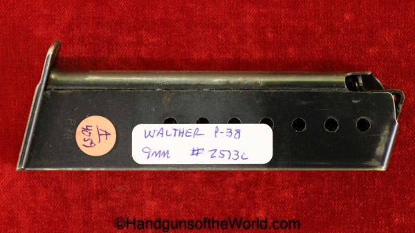 Walther, P-38, 9mm, #2513c, Magazine, Clip, Mag, Original, Collectible, 2513c, German, Germany, WWII, WW2, P38, P.38, P 38, Handgun, Pistol, AC, 41