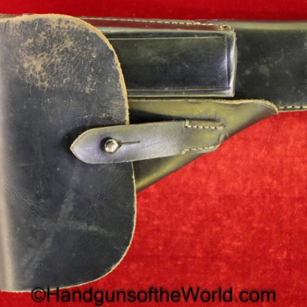 FN, Browning, High Power, Holster, German, WWII, Black, Leather, break away, Germany, WW2, HLV4, WaA668, 4, 1944, 44, hlv, WaA 668, Original, Collectible