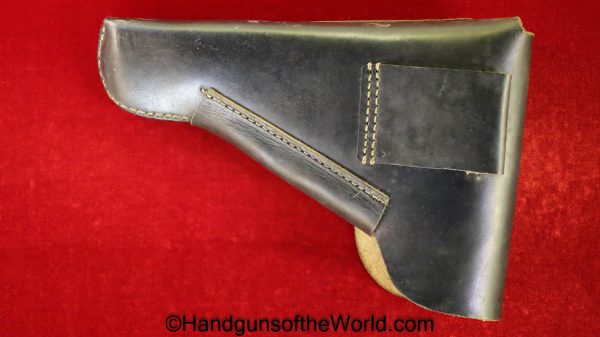 FN, Browning, High Power, Holster, German, WWII, Black, Leather, break away, Germany, WW2, HLV4, WaA668, 4, 1944, 44, hlv, WaA 668, Original, Collectible