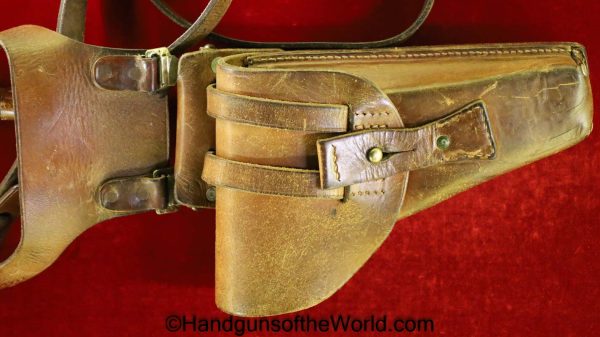 FN, Browning, High Power, Austrian, Police, Holster, brown, leather, Theuermann, drop pattern, shoulder straps, Original, Collectible, Austria, Post-War