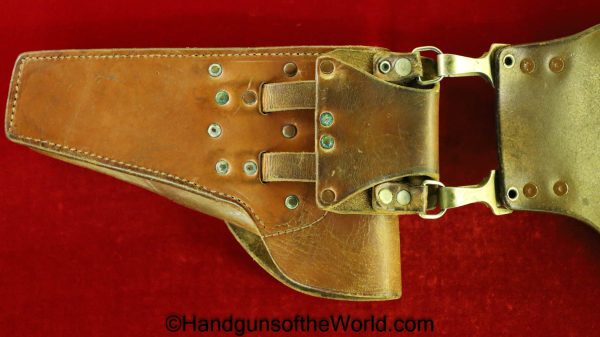 FN, Browning, High Power, Austrian, Police, Holster, brown, leather, Theuermann, drop pattern, shoulder straps, Original, Collectible, Austria, Post-War