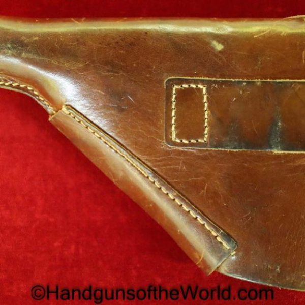 FN, Browning, 1922, Holster, WWII, Era, Brown, Leather, breakaway, unmarked, Break away, Original, Collectible, Handgun, Pistol, Hand gun, WW2