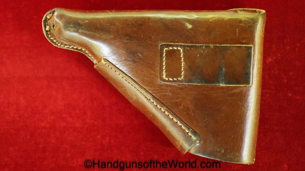 FN, Browning, 1922, Holster, WWII, Era, Brown, Leather, breakaway, unmarked, Break away, Original, Collectible, Handgun, Pistol, Hand gun, WW2