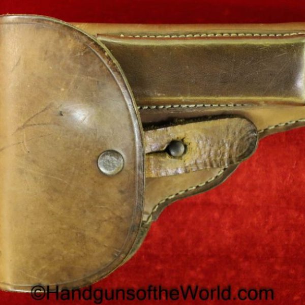 CZ-27, Holster, Dated, 1942, German, WWII, WW2, Germany, CZ, 27, CZ27, CZ 27, Leather, Original, Collectible, Czech, Czechoslovakia, WaA76, WaA 76